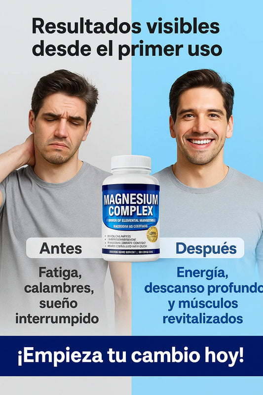 Magnesio Complex: no es la edad, es falta de magnesio