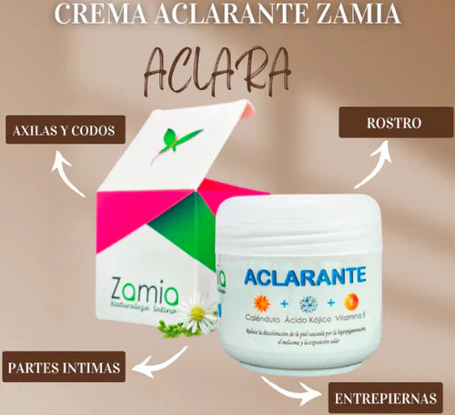 Crema Aclarante y Despigmentante Zamia
